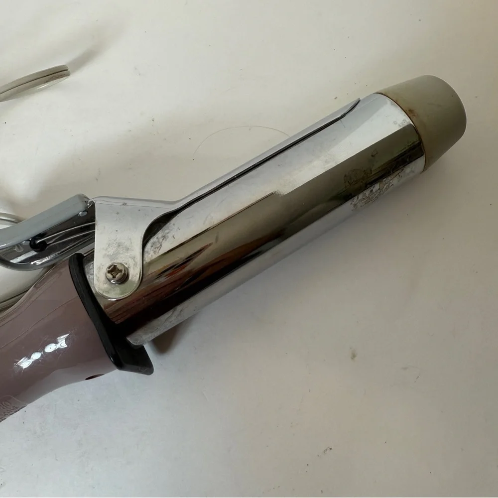 Vintage Helen of Troy 1.5”‎ Curling Iron Model 1618 Med Curl Lavender Gray Works